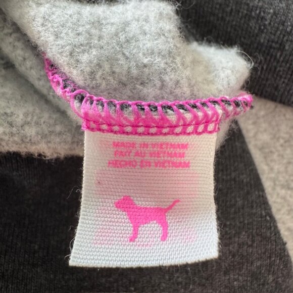 NWT Y2K 2012 Rare Victoria's Secret PINK Limited Edition Zip Hoodie Grey Large - Picture 5 of 7